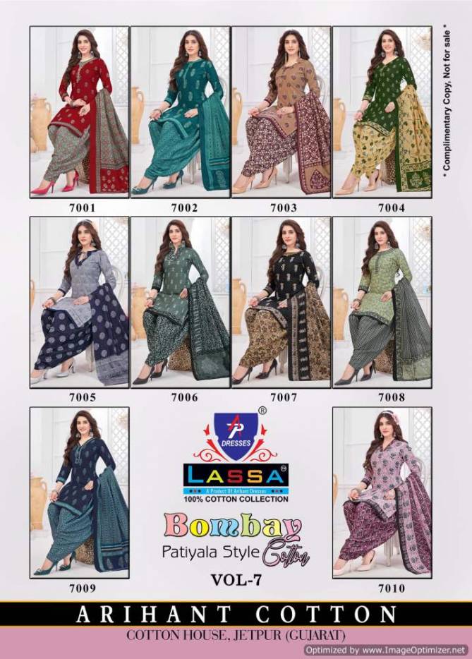 Bombay Cotton Vol 7 By Ap Lassa Printed Cotton Dress Material Wholesalers In Delhi
